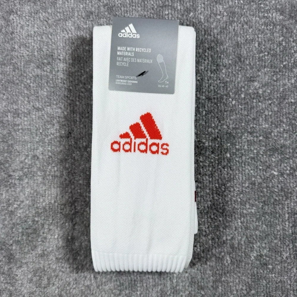 New Adidas Mi Adi 21 Socks Men's Medium White GK8312 Football